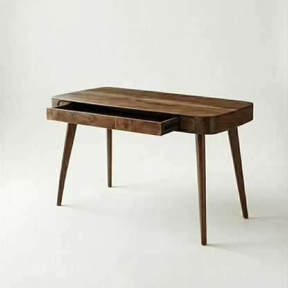 Yuki Modern Solid Wood Office Desk and Upholstered Chair