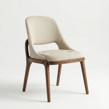 Yuki Modern Solid Wood Office Desk and Upholstered Chair