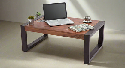 Alnia coffee table : Solid wood two tone modern Living room furniture