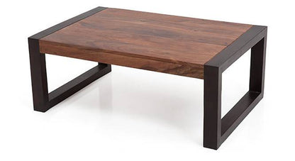 Alnia coffee table : Solid wood two tone modern Living room furniture
