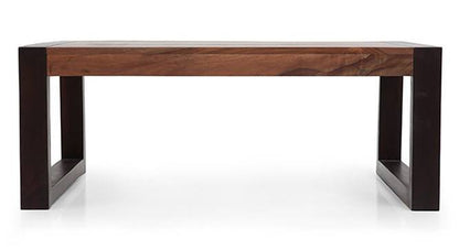 Alnia coffee table : Solid wood two tone modern Living room furniture