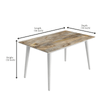 Averlin Solid Wood Cane Back 6 Seater Dining Table Set