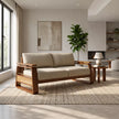 Brahmika Sheesham Wood Sofa Set with Cane Detailing