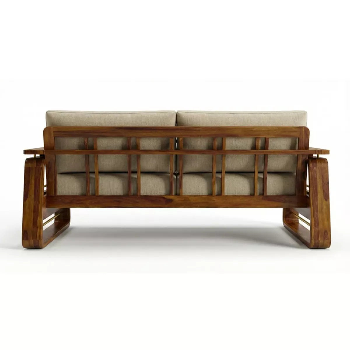 Brahmika Sheesham Wood Sofa Set with Cane Detailing