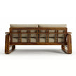 Brahmika Sheesham Wood Sofa Set with Cane Detailing
