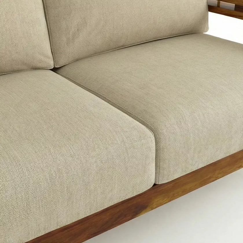 Brahmika Sheesham Wood Sofa Set with Cane Detailing