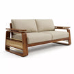 Brahmika Sheesham Wood Sofa Set with Cane Detailing