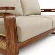 Brahmika Sheesham Wood Sofa Set with Cane Detailing