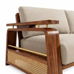 Brahmika Sheesham Wood Sofa Set with Cane Detailing