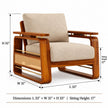 Brahmika Sheesham Wood Sofa Set with Cane Detailing