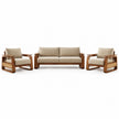 Brahmika Sheesham Wood Sofa Set with Cane Detailing