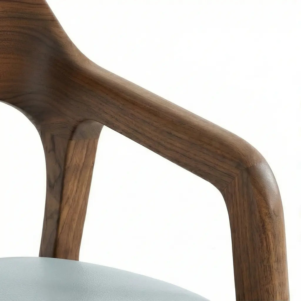 Claytopia Sculpted Solid Wood Armchair