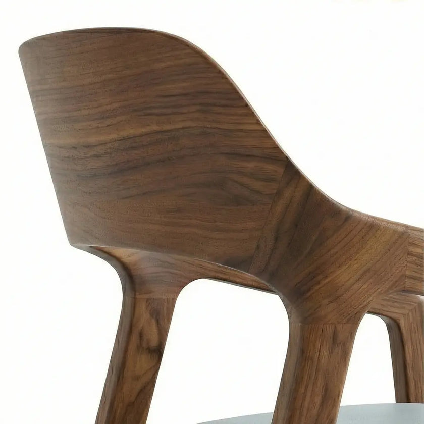 Claytopia Sculpted Solid Wood Armchair