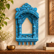 Chhatrika Carved Wooden Jharokha Wall Decor with Domed Top