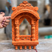 Chhatrika Carved Wooden Jharokha Wall Decor with Domed Top
