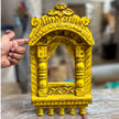 Chhatrika Carved Wooden Jharokha Wall Decor with Domed Top