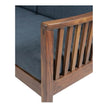 Dharvek Solid Wood 3 Seater Sofa with Slatted Arms