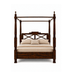 Dryad Four Poster Solid Sheesham Wood Canopy Bed