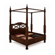 Dryad Four Poster Solid Sheesham Wood Canopy Bed