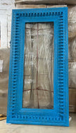 Dvitya Handcrafted Wooden Mirror Frame in Distressed Finish