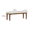 Easter Contemporary 6 Seater Rectangular Sheesham Wood Dining Set