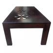 Flower sheesham center table corner angle view