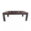 Flower carved sheesham center table side view