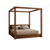 Hamilton Sheesham Wood Open Canopy Bed with Low Headboard