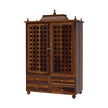 Induscraft Aaradhya Pooja Mandir in Solid Sheesham Wood with Drawers - Induscraft