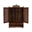Induscraft Aaradhya Pooja Mandir in Solid Sheesham Wood with Drawers - Induscraft