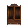 Induscraft Aaradhya Pooja Mandir in Solid Sheesham Wood with Drawers - Induscraft