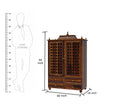 Induscraft Aaradhya Pooja Mandir in Solid Sheesham Wood with Drawers - Induscraft
