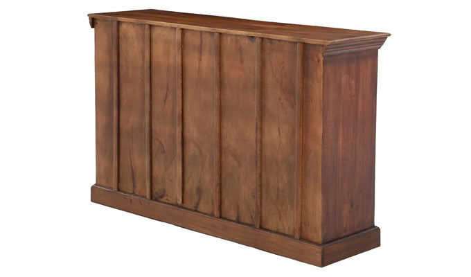 Reva Nest Solid Sheesham Wood Sideboard with Glass Cabinets & Drawers by Induscraft - Induscraft