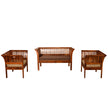 Fabina Sheesham Wood Modern Style 2+1+1 Sofa Set for Living Room