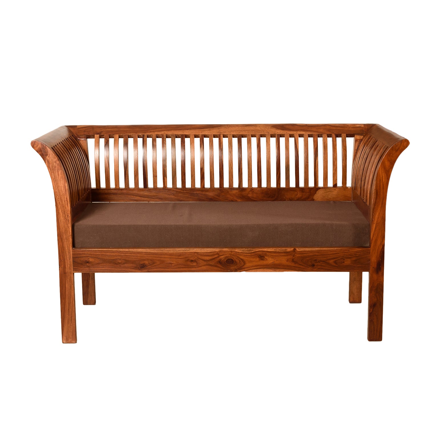 Fabina Sheesham Wood Modern Style 3+2+1 Sofa Set for Living Room - Induscraft