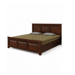 Karya Solid Sheesham Wood Bed with Designer Headboard