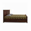 Karya Solid Sheesham Wood Bed with Designer Headboard