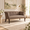 Kavira Classic 2 Seater Sofa with Rolled Arms and Curved Legs