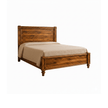 Lesnar Sheesham Wood Bed with Tall Panel Headboard