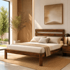 Malone Sheesham Wood Bed with Triple Slat Headboard
