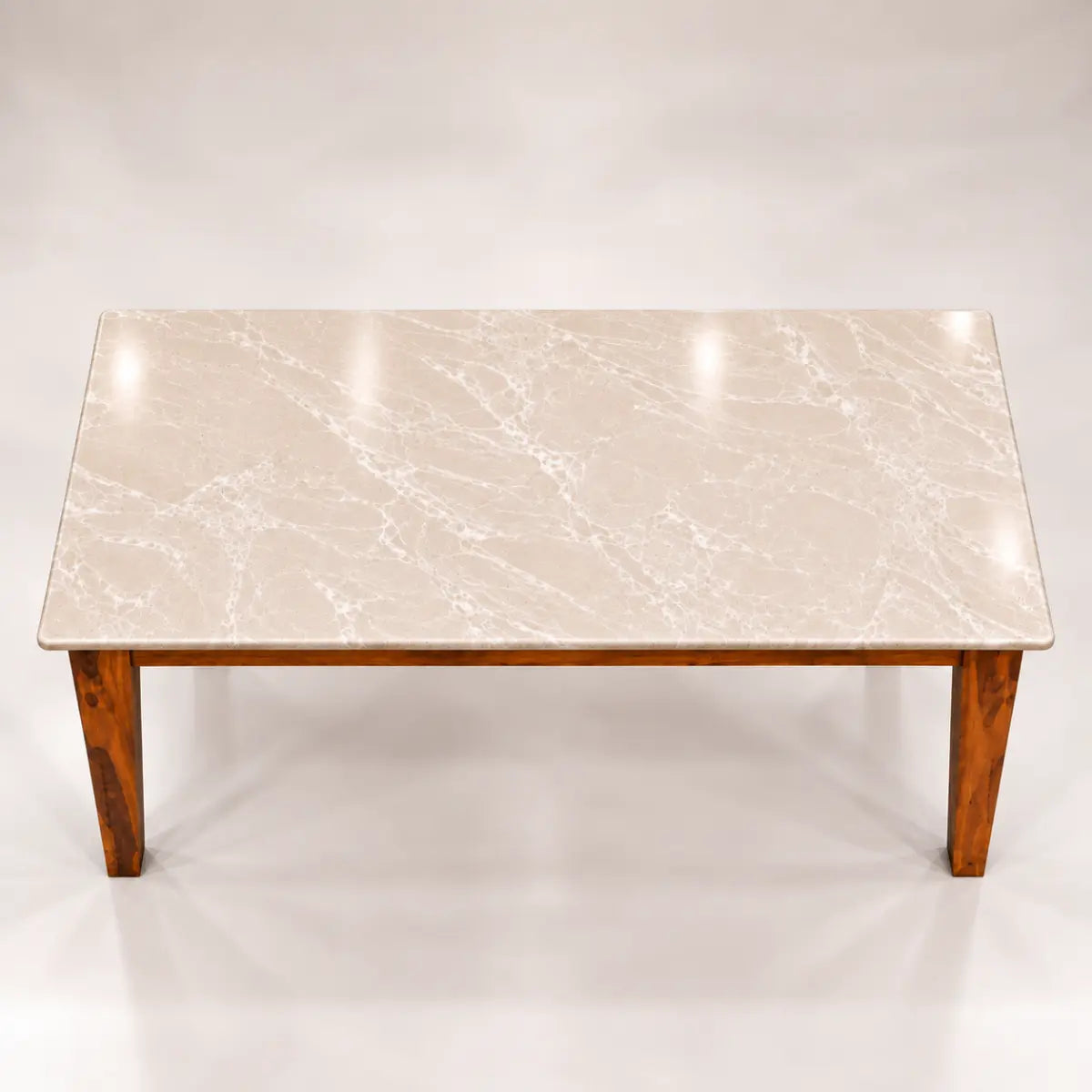 Marvaan marble dining table top surface close-up