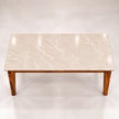 Marvaan marble dining table top surface close-up