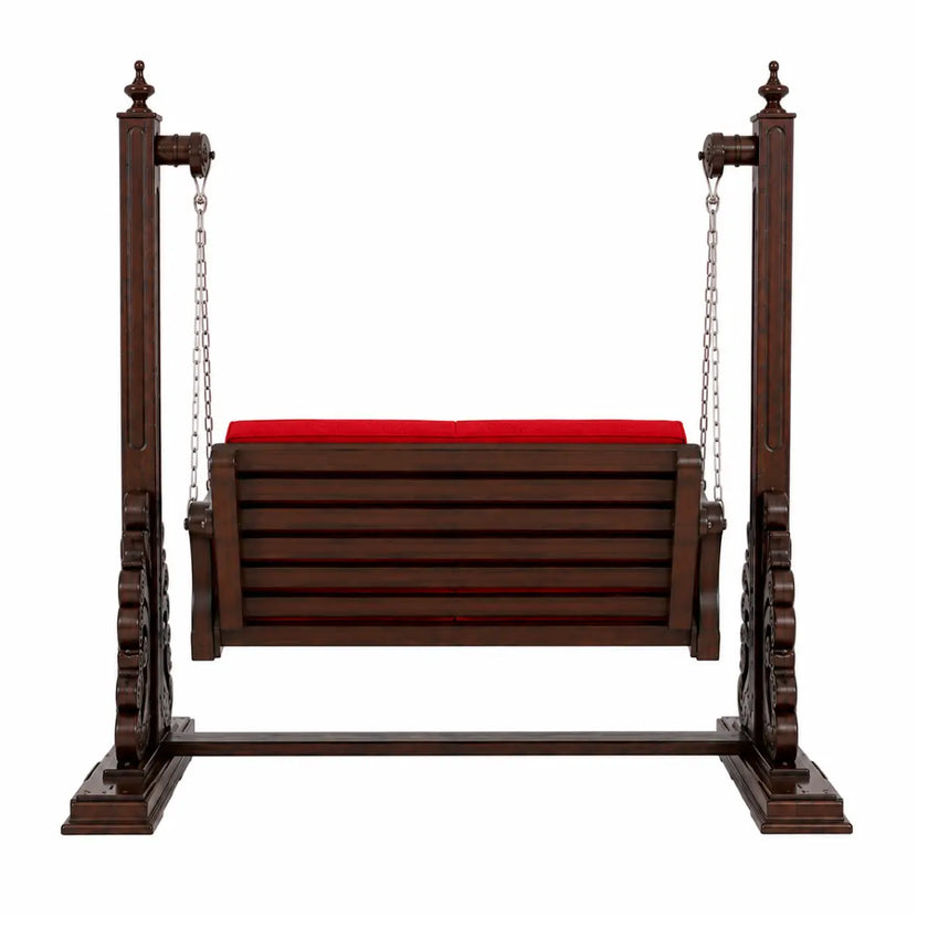 Meraki Sheesham Wood 2-Seater Swing with Stand