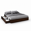 Moh Solid Sheesham Wood Storage Bed Without Headboard