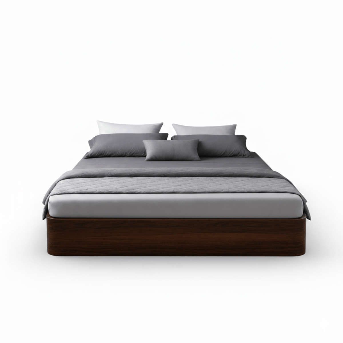 Moh Solid Sheesham Wood Storage Bed Without Headboard