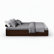 Moh Solid Sheesham Wood Storage Bed Without Headboard