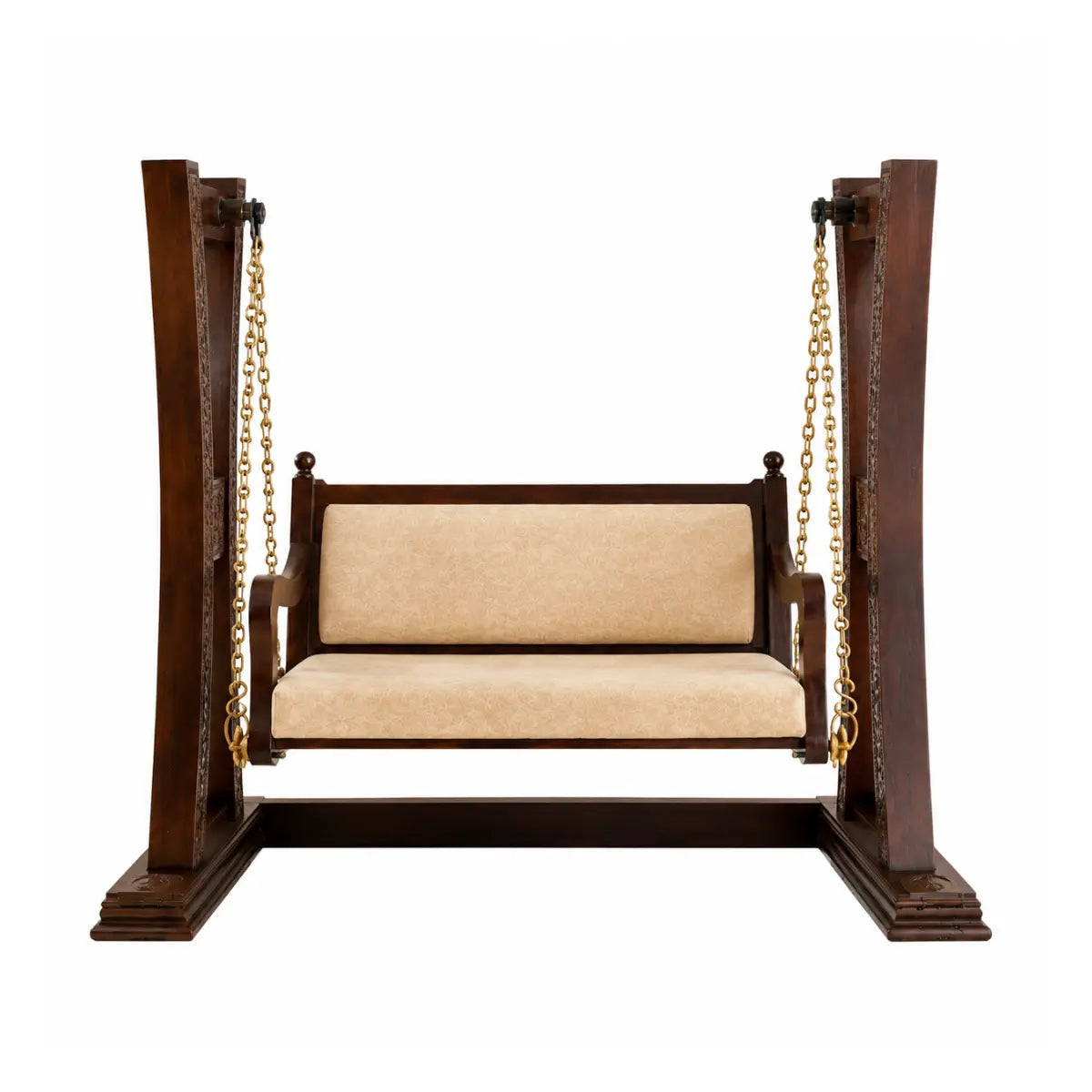 Naya Sheesham Wood Curved-Frame Designer Swing