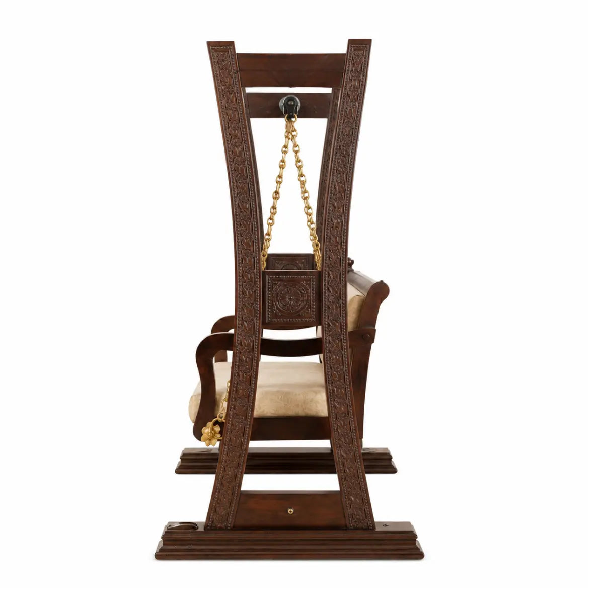 Naya Sheesham Wood Curved-Frame Designer Swing