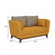 Nivara Fabric 2 Seater Sofa with Curved Arms