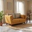Nivara Fabric 2 Seater Sofa with Curved Arms